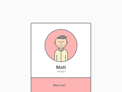 Matt on a card