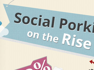 Social Porkies On The Rise infographic patterns