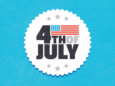 Fourth Of July Badge