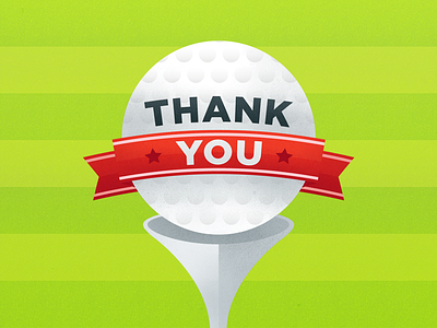 Golf Thank You Card golf golf tournament thank you thanks