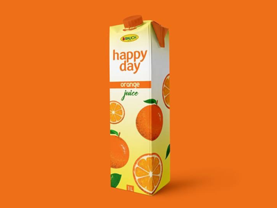 Rauch Happy Day Imaginary Design Packaging Orange Juice fun packaging design juice