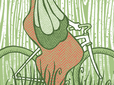 Tweed Ride 2011 alleycat bicycle bike poster screenprint tweed ride