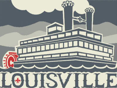 Louisville Loves Mountains gigposter poster screenprint