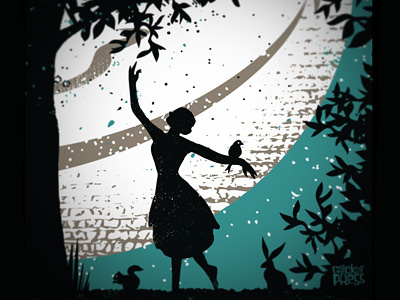 Ballet Under the Stars 2012 eventposter poster screenprint