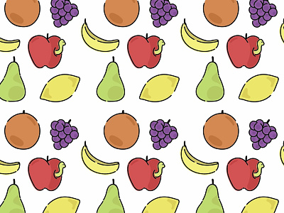 Fruit pattern fruit illustration pattern pattern brush vector