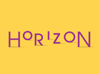 Horizon branding design logo typography