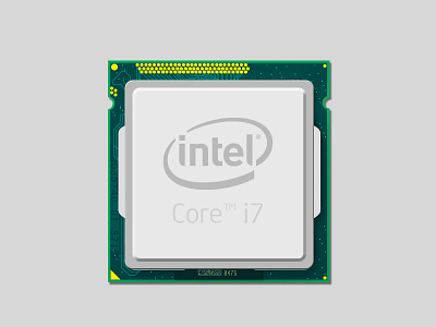 Intel Core i7 core cpu i7 icon illustration intel ps