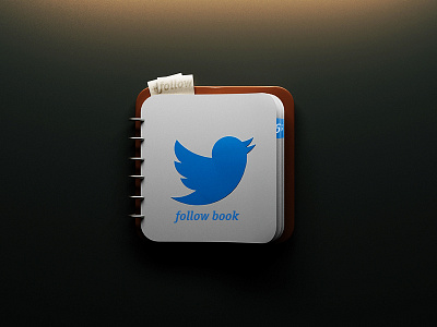 Follow notebook :) follow fun icon notebook ps twitter