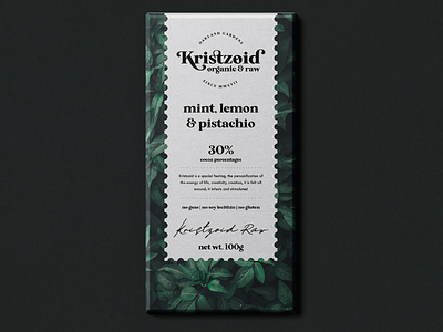 Kristzoid Label Design branding chocolate label logo organic packing raw retro vintage