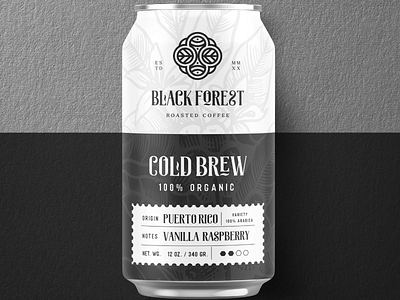 Black Forest Branding Design black coffee gold label logo logodesign packing retro silver vintage