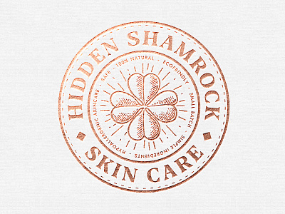 Hidden Shamrock branding design illustration logo retro retro design typography vintage badge vintage font vintage logo
