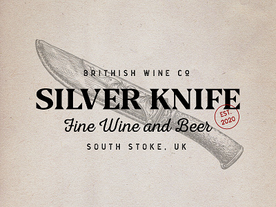 Silver Knife 1 branding design illustration logo retro retro design typography vintage badge vintage font vintage logo