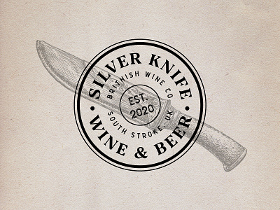 Silver Knife 2 branding design illustration logo retro retro design typography vintage badge vintage font vintage logo