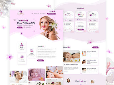 The Orchid Landing Page design ux web