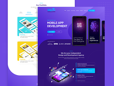 Blitz Landing Page design ux web