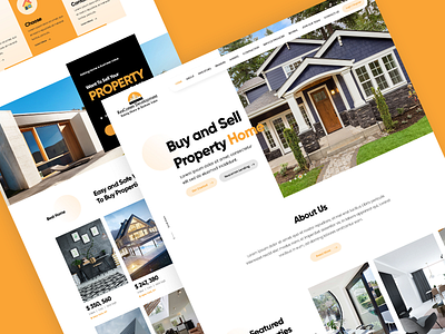 Real Estate Property Website branding design ux web