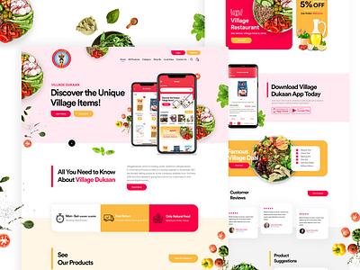 Village Food Landing page