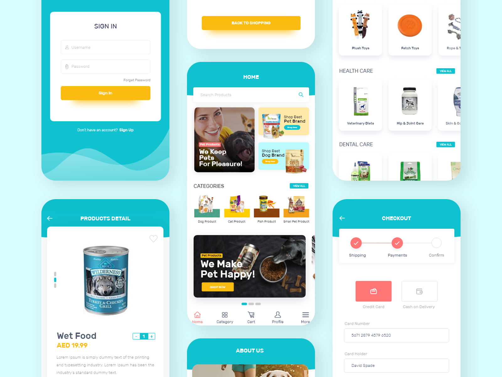 Pet Food Mobile App by Fahad Meer on Dribbble