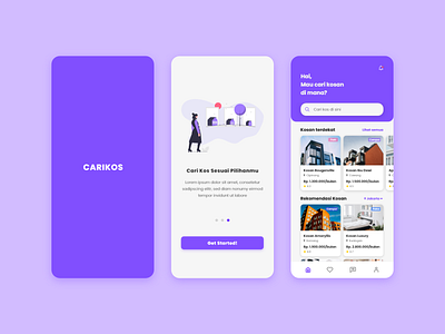 Carikos App android app illustrations ios app mobile app rental app ui uidesign uiuxdesign ux