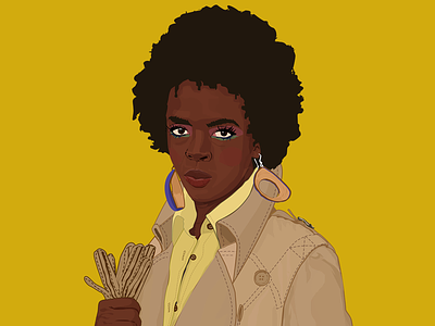 Ms. Lauryn Hill 2018 fugeela fugees hiphop lauryn hill miseducation portrait portrait illustration rap thescore