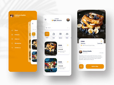 cafeline app - UI/UX app cafe cafe app daily ui design ui
