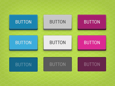 3D Button States 3d blue button buttons depth grey purple