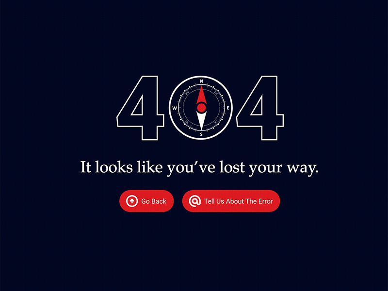 Ben Line Agencies 404 Page 404 page svg animation ui