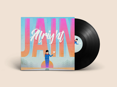 Jain vinyl cover project design illustration