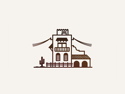 Casa Grande artwork cactus casa design drawing flat graphic design house illustration illustrator minimal minimalist vector