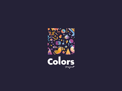 Colors Project (first visual) artwork design drawing flat graphic design illustration logo minimalist music type typography vector