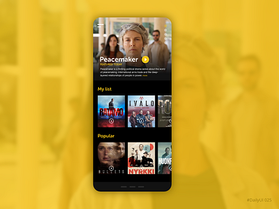 TV app adobe xd app daily ui dailyui hbo mobile netflix streaming app tv ui ui ux ux