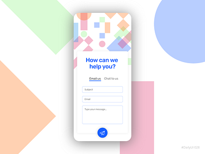 Contact us adobe xd adobexd app contact form contact us daily ui dailyui mobile ui ui ux ux