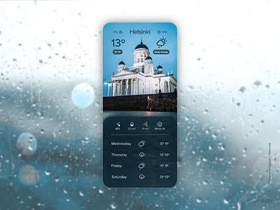 Weather app app daily ui mobile ui ux weather