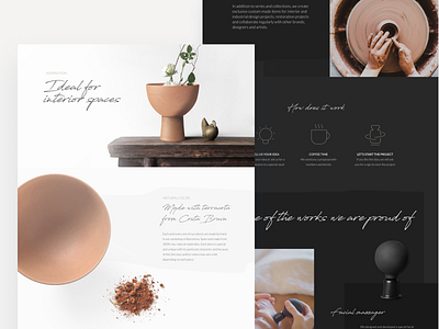 Working in the Redwoods Website ceramic design ecommerce product studio ui ux web web design