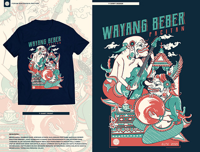 Wayang Beber Series branding design digitalillustration handdrawn illustration tshirt design vintage vintage design