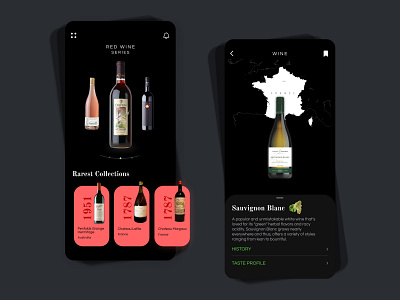 Wine Theory App Design adobe photoshop app branding branding design design figma design illustration mobile app mobile app design typogaphy ui ux vector