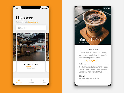 Coffeeshop app design ui ux