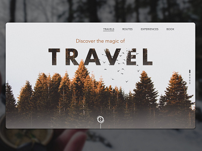 Travel landing page concept design travel ui wanderer web