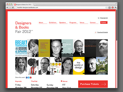 Homepage books designers front end grid homepage landing page red website white wordpress