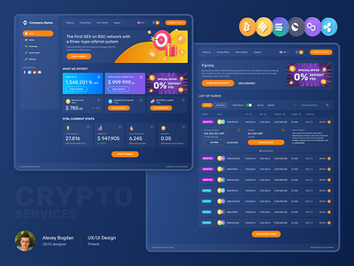 Cryptocurrency trading dashboard UX/UI design app application binance bitcoin blockchain clean coin crypto cryptocurrency dashboard dashboard defi design exchange gradient investment product trading ui ux web