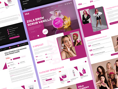 Zola e-commerce design adaptive app beauty cards clean cosmetics design market mockup monobrand online product responsive shop store ui ui ux ux web web design