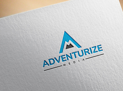 LOGO DESIGN FOR ADVENTURIZE MEDIA branding design flat icon identity logo minimal type typography vector