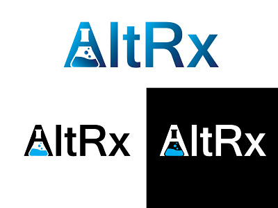 AltRx branding design flat icon identity illustrator logo minimal typography vector