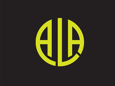 A L A branding design flat icon identity illustrator logo minimal typography vector