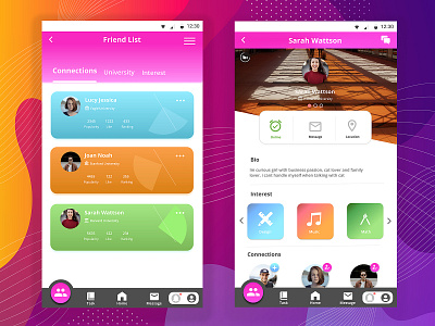 Education Android App UI Design