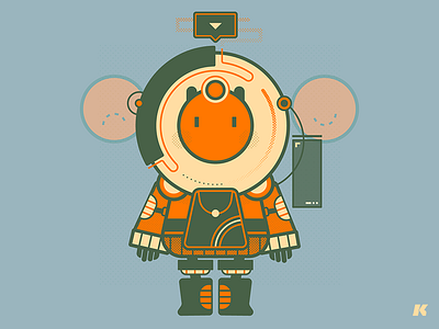 Eggstronaut 🍳🚀 astronaut illustration robot space vector
