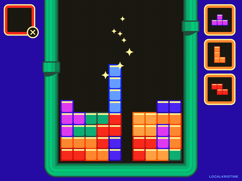): game lose tetris video game