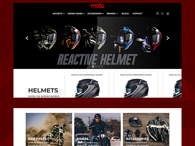 Motostore branding design ui ux web