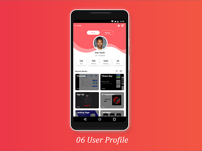 User Profile daily ui 006 dailyui design profile user ux