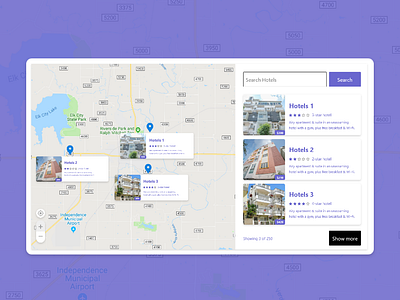 Map daily ui 029 dailyui hotel map restaraunt search ux